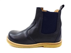 Pom Pom ancle boot navy with elastic